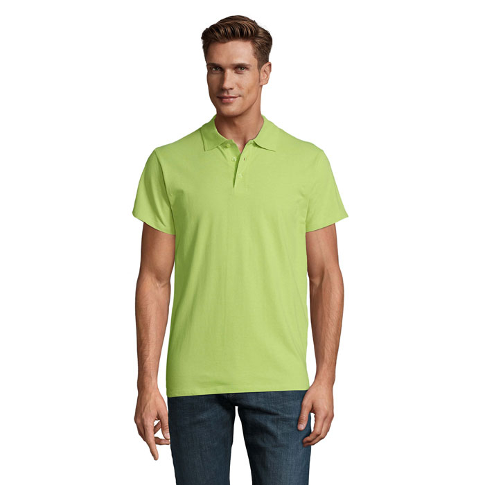 Polo en coton publicitaire homme 210g - SPRING Vert pomme